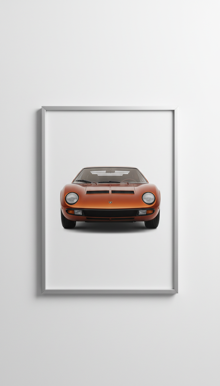 Minimal Classic Jaguar Art Print