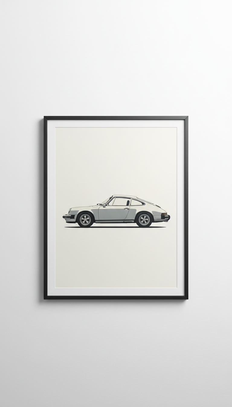 Modern Porsche Canvas Print